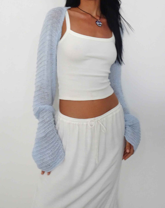 Image of Nobila Shrug Top in Baby Blue