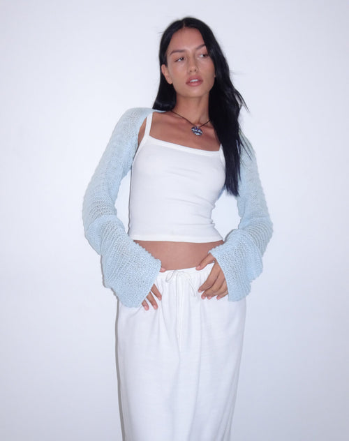 Image of Nobila Shrug Top in Baby Blue