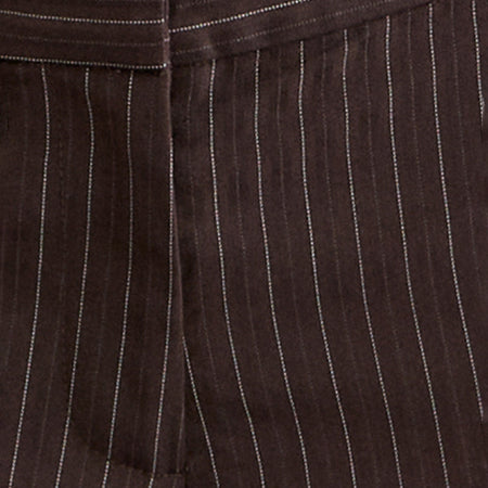 Ganta Slim Trouser in Stripe Chocolate Brown