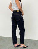 Image of Mid Rise Awkward Parallel Jeans in Indigo