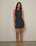 Image of Ayana Backless Mini Dress in Chambray Dark Indigo