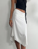 Image of Chenoa Midi Side Split Skirt in Ivory