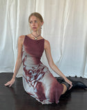 Image of Aysun Midi Dress in Lumen Mesh Brown