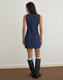 Image of Ayura Dress in Polka Chambray Indigo
