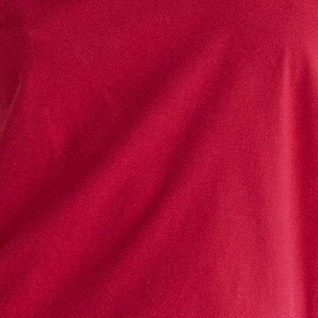 Balia Asymmetric Short Sleeve Basic Top in Adrenaline Red