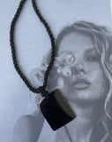 image of Bara Necklace with Black Rectangle Pendant