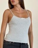 Image of Barlyn Cami Top in Stripe Grey White