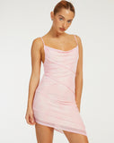 image of Batavia Mini Dress in Blurred Orchid Pink