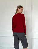 Image of Bavana Cardigan in Deep Red