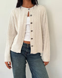 Image of Bavana Cardigan in Ivory