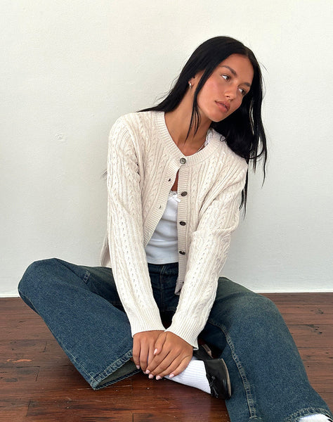 Image of Bavana Cardigan in Ivory