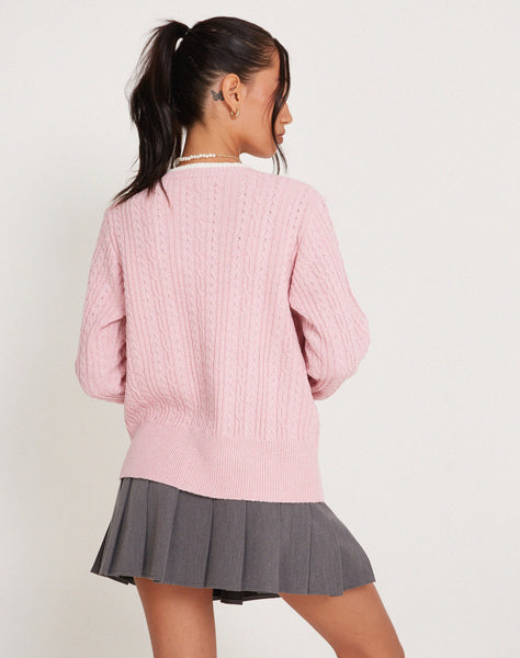 image of Bavana Cardigan in Pink