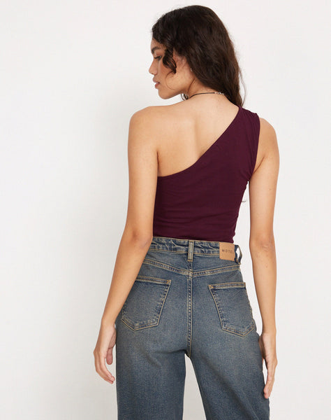 Image of Bay One Shoulder Top in Fig