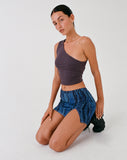 image of MOTEL X JACQUIE Pelma Mini Skirt in Colour Bleed Blue