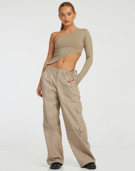 image of Baylee Crop Top in London Fog