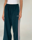 Image of Bedion Oversized Jogger in Forest Green with M Embro