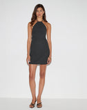 Image of Belinda Mini Dress in Flower Broderie Black