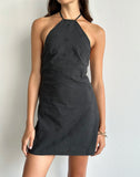 Image of Belinda Mini Dress in Flower Broderie Black