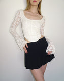 Image of Belle Long Sleeve Top in Regal Lace Ivory