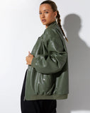 image of Benta Jacket in PU Olive