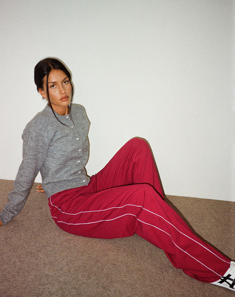 Image of Benton Jogger in Adrenaline Red with Violet Binding