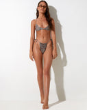 image of Laufey Bikini Top in 90's Geo Brown