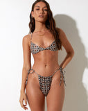 image of Leyna Bikini Bottom in 90's Geo Brown