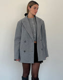 Image of Binaiya Oversized Wool Blazer in Grey