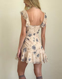 Image of Binita Mini Dress in Wild Rose Blue