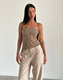 Image of Bistara Top in Daisy Flock Light Brown