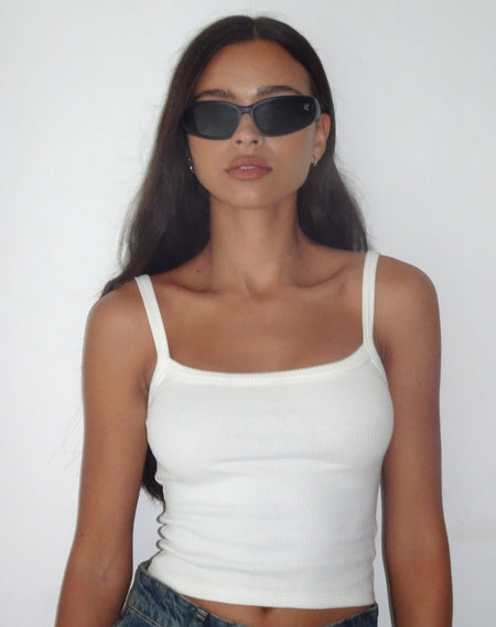 Blake Wrap Sunglasses in Silver