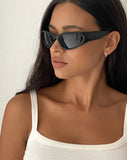 image of Blake Wrap Sunglasses in Black