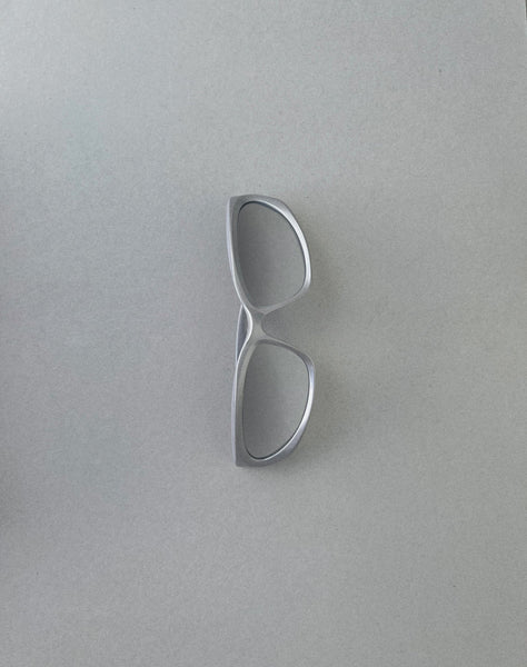 image of Blake Wrap Sunglasses in Silver