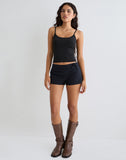 Image of Blazy Tie Shorts in Black