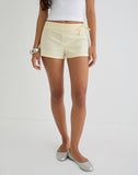 Image of Blazy Tie Short in Lemon