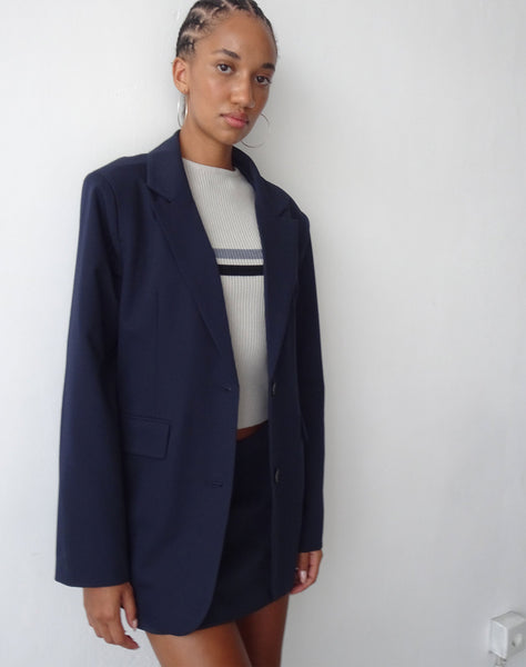 image of Maiwa Blazer in Tailoring Navy