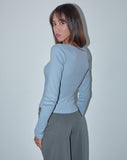 Image of Bovita Long Sleeve Top in Nantucket Blue