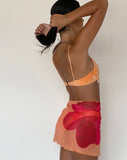 Image of Pawon Mesh Sarong in Orange Flower