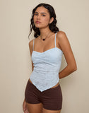 Image of Brando Cami Top in Zinnia Lace Blue