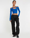 image of Brandy Crop Top in Cobalt