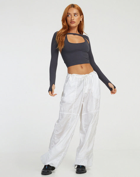 image of Brandy Crop Top in Ocean Storm