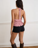 Image of Brienne Top in Chiffon Plisse Pink