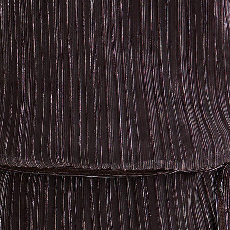 Brienne Top in Brown Shimmer Sheer Plisse
