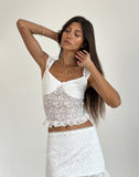 Image of Brietta Cami Top in Lace Ivory