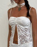 Image of Briony Butterfly Top in Lace Ivory