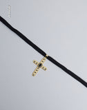 Image of Brooklyn Cross Choker Necklace by Gemini Jewels