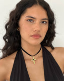 Image of Brooklyn Cross Choker Necklace by Gemini Jewels