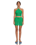 image of MOTEL X BARBARA Jinu Crop Top in Green