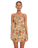 image of MOTEL X BARBARA Piper Mini Dress in 90s Tropical Collage