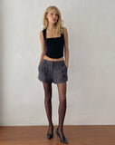 Image of Caelus Tailored Short in Dark Charcoal